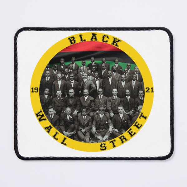 Item preview, Vintage Black Business Black History month Black wall street 1921 Tulsa Greenwood | Pan African flag badge designed and sold by Youngkev-arts.