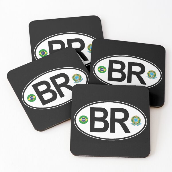 Item preview, Brazil Oval Country Code Decal designed and sold by rogue-design.