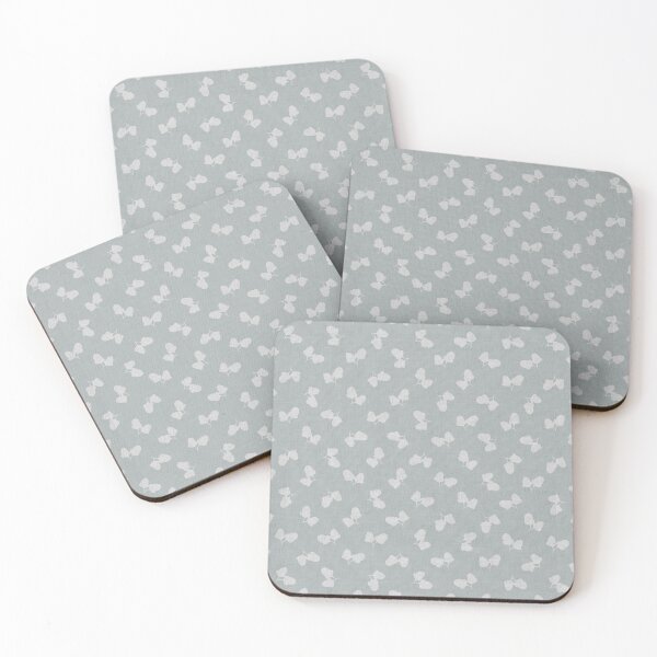 Item preview,  off-white Botanical Silhouette Floral on blue grey Neutral Cottagecore designed and sold by Designs by christel_treiber.