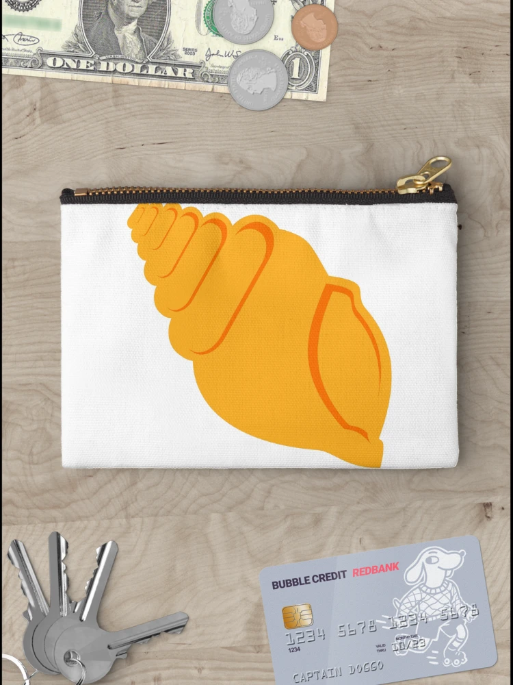 Thumbnail 3 of 4, Zipper Pouch, Orange Conch Shell designed and sold by Risa-C.