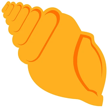 Artwork thumbnail, Orange Conch Shell by Risa-C