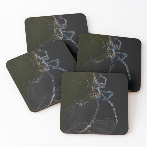 Item preview, Glowing Spider on Leaf designed and sold by tonivainio.