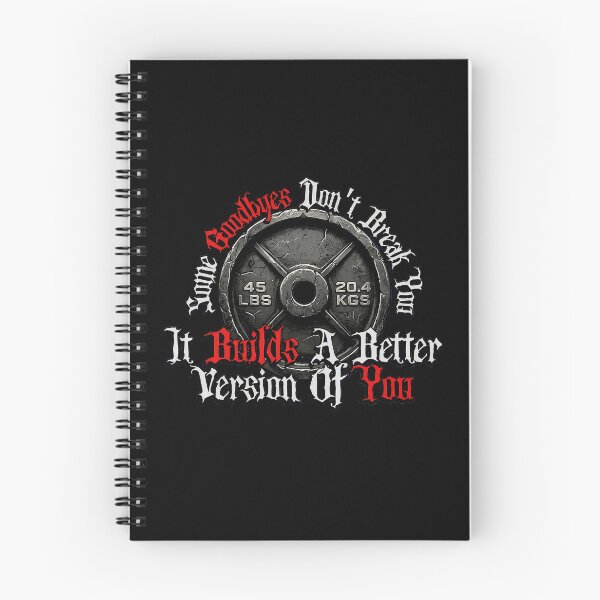 Item preview, Better Version Of You Gothic Barbell Motivation designed and sold by VNDL Gear.