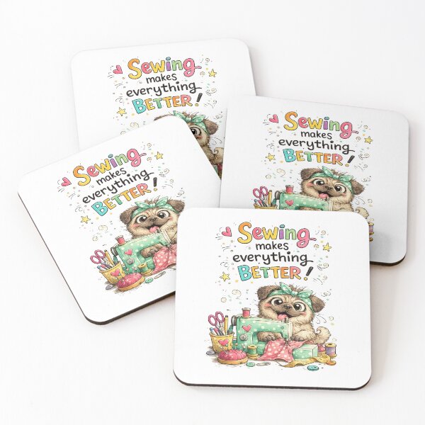 Item preview, Sewing Makes Everything Better Funny Sewing Quote | Seamstress Quilter Maker Design designed and sold by EverStitchStudio ★★★★★.