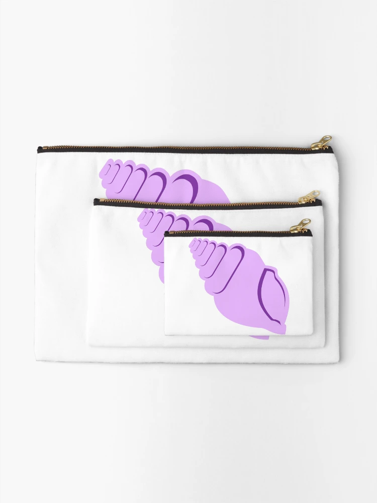 Thumbnail 2 of 4, Zipper Pouch, Purple Conch Shell designed and sold by Risa-C.