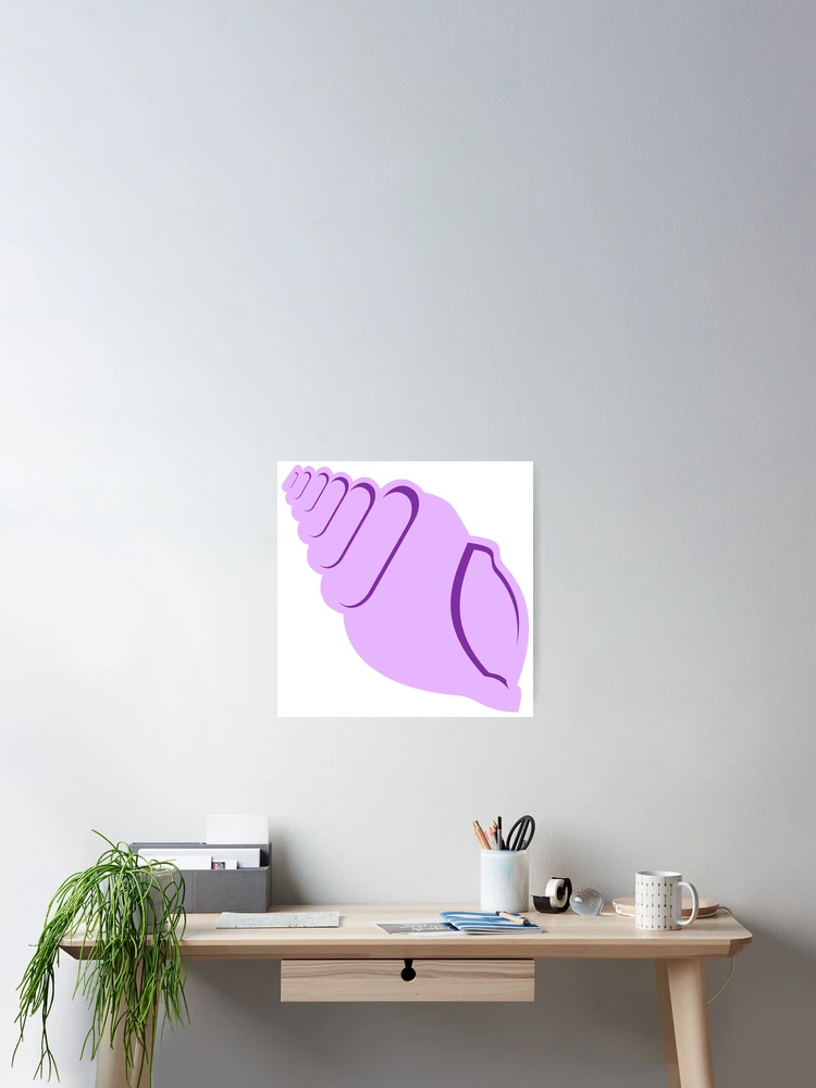 Thumbnail 2 of 3, Poster, Purple Conch Shell designed and sold by Risa-C.