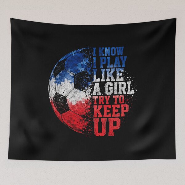 Item preview, i know i play like a girl try to keep up designed and sold by Uglyandcute.
