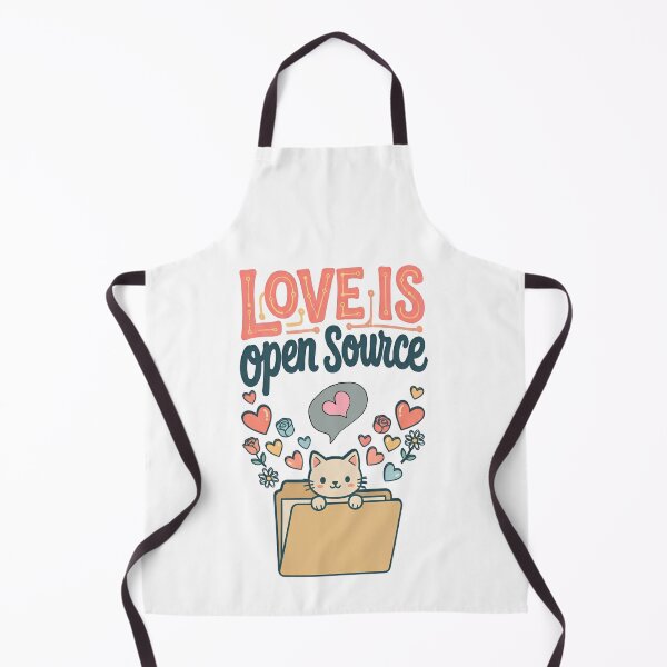 Item preview, Love Is Open Source – Cute Cat Programmer Tech Design designed and sold by DesignsCreative.