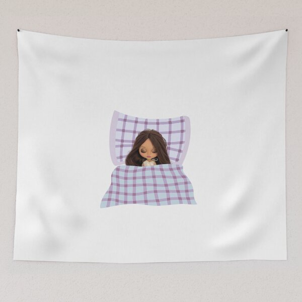 Item preview, Blythe doll sleeping in bed designed and sold by DreamsPortal.