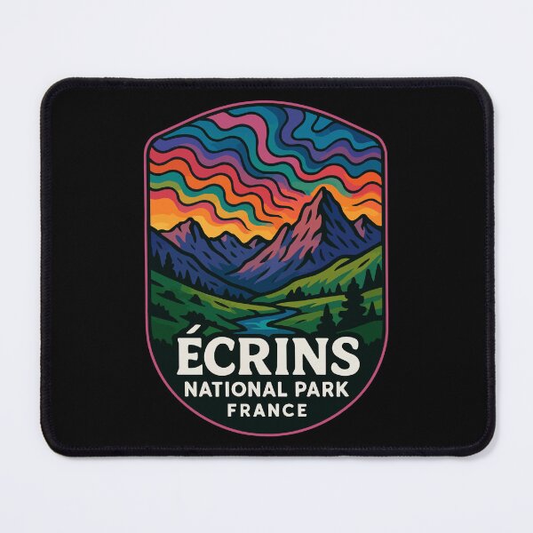 Item preview, Ecrins National Park Trippy Art Travel designed and sold by TomFrontierArt.