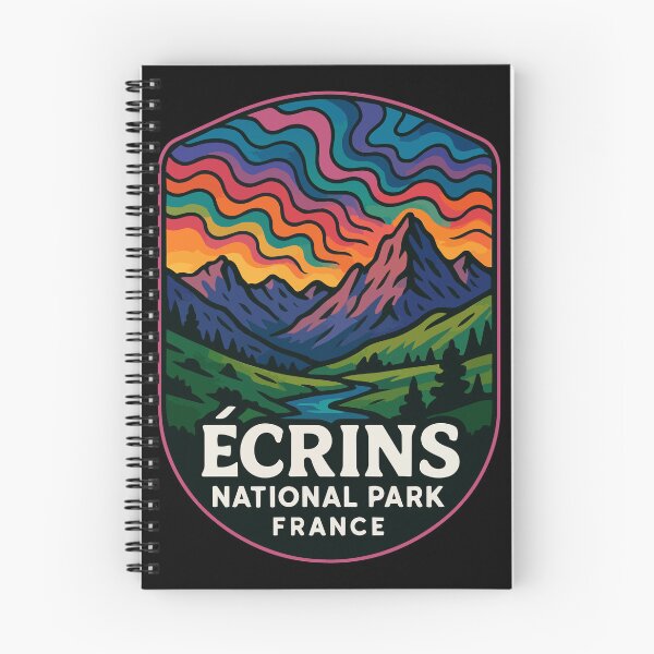 Item preview, Ecrins National Park Trippy Art Travel designed and sold by TomFrontierArt.