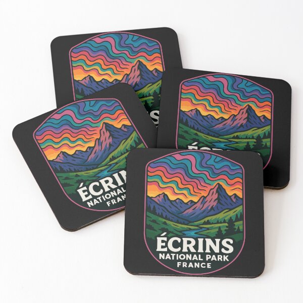 Item preview, Ecrins National Park Trippy Art Travel designed and sold by TomFrontierArt.