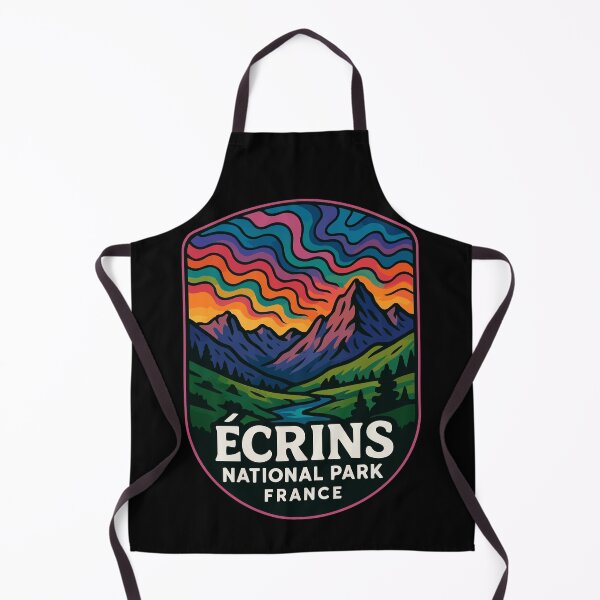 Item preview, Ecrins National Park Trippy Art Travel designed and sold by TomFrontierArt.