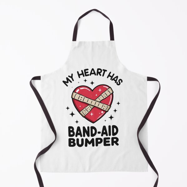 Item preview, My Heart Has a Band-Aid Bumper | Funny Broken Heart Recovery Design designed and sold by Vvmd.
