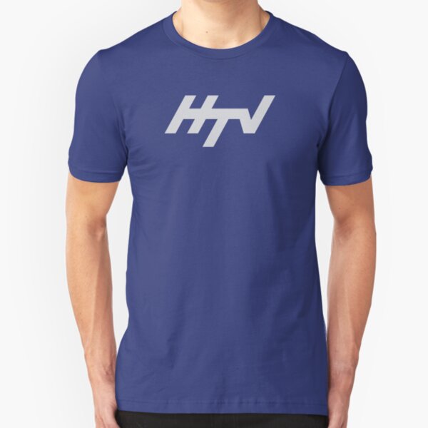 HTV Harlech Television regional ident logo Slim Fit T-Shirt