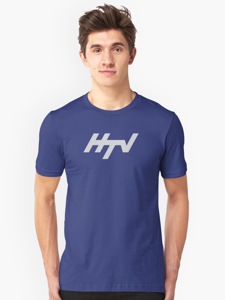 Alternate view of HTV Harlech Television regional ident logo Slim Fit T-Shirt