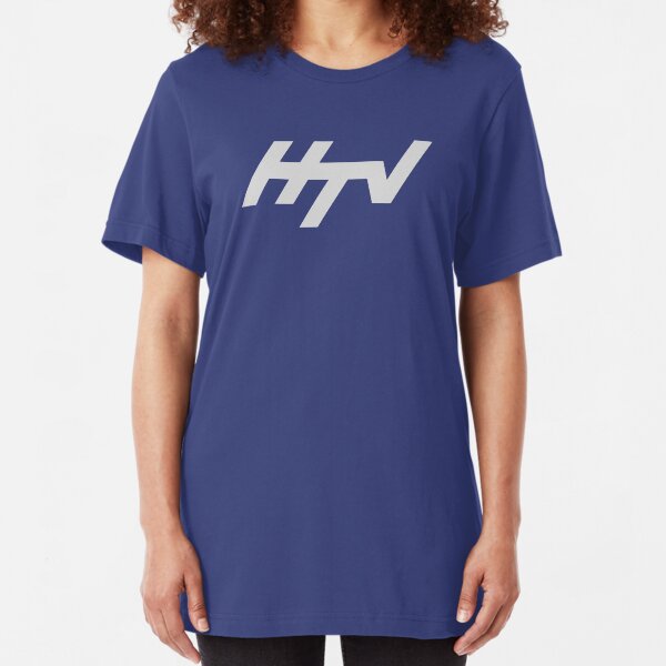HTV Harlech Television regional ident logo Slim Fit T-Shirt