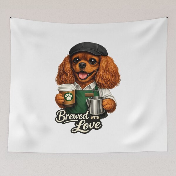 Item preview, Brewed with Love Ruby Cavalier designed and sold by SpottyRainbow.