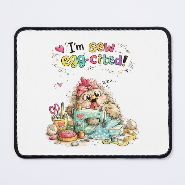 Item preview, I’m Sew Egg-cited Funny Sewing Quote | Cute Seamstress Quilter Easter Sewing Design designed and sold by EverStitchStudio ★★★★★.