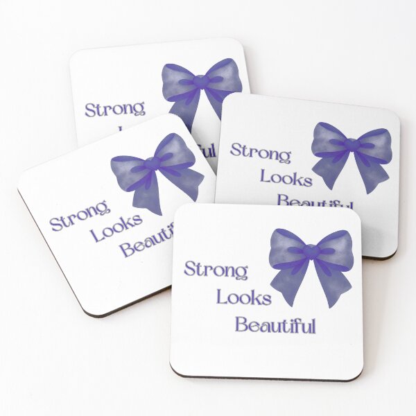 Item preview, Strong Looks Beautiful Indigo Bow Feminine Empowerment Design designed and sold by VariusDesigns.