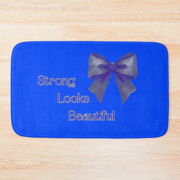 Item preview, Strong Looks Beautiful Indigo Bow Feminine Empowerment Design designed and sold by VariusDesigns.