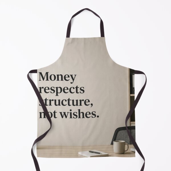 Item preview, Money Respects Structure Not Wishes | Motivational Finance Quote Poster | Minimalist Office Wall Art designed and sold by Zaramodo.
