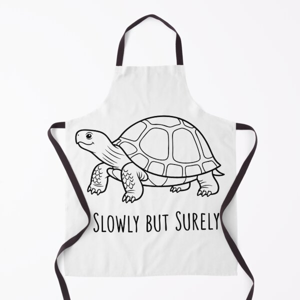 Item preview, Minimalist Turtle Slowly But Surely Cute Line Art designed and sold by Orviona.