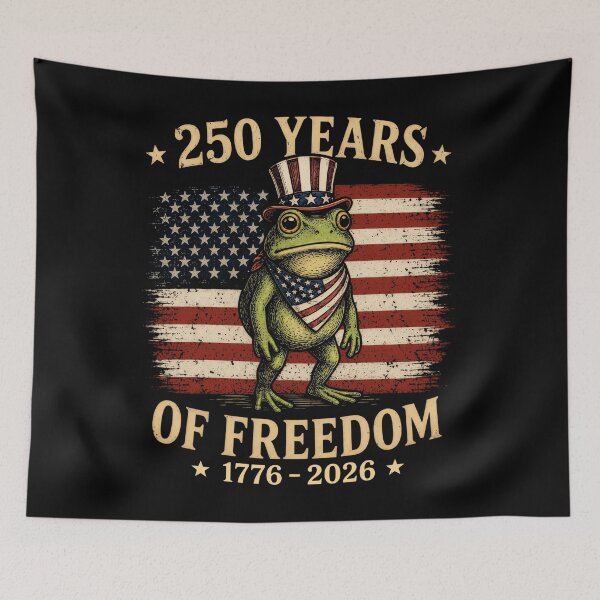 Item preview, 250 Years Of Freedom Frog 4Th Of July Usa Flag  designed and sold by AmazingLoveArt.