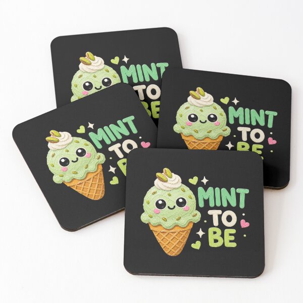 Item preview, Mint To Be Cute Kawaii Ice Cream Cone designed and sold by Liv Solara.