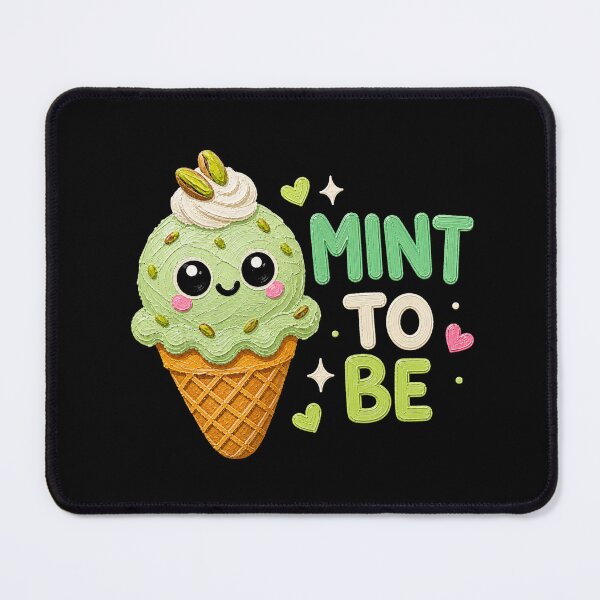 Item preview, Mint To Be Cute Kawaii Ice Cream Cone designed and sold by Liv Solara.