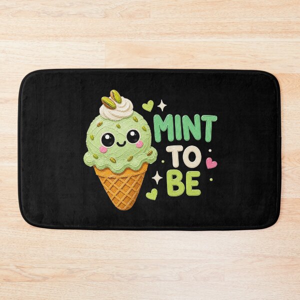 Item preview, Mint To Be Cute Kawaii Ice Cream Cone designed and sold by Liv Solara.