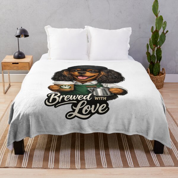 Item preview, Brewed with Love Black and Tan Cavalier designed and sold by SpottyRainbow.