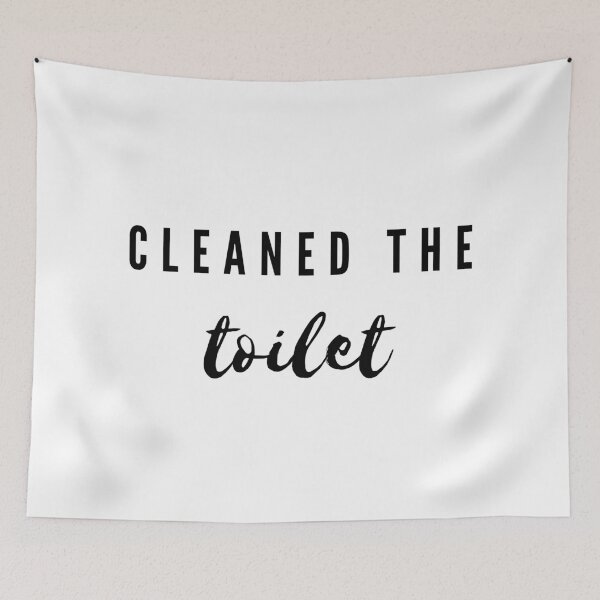 Item preview, Cleaned the toilet designed and sold by ArtistTejal.