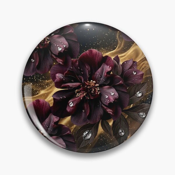 Item preview, Midnight Velvet Blossoms – Dark Floral Luxury designed and sold by CunningMaskPrints.