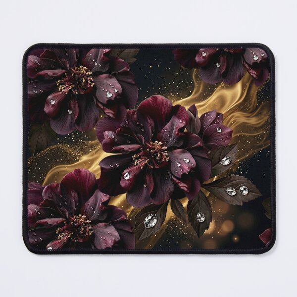Item preview, Midnight Velvet Blossoms – Dark Floral Luxury designed and sold by CunningMaskPrints.