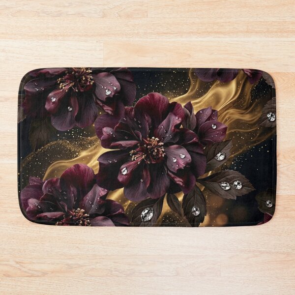 Item preview, Midnight Velvet Blossoms – Dark Floral Luxury designed and sold by CunningMaskPrints.