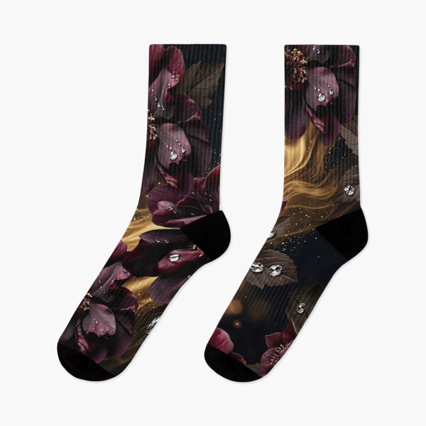 Item preview, Midnight Velvet Blossoms – Dark Floral Luxury designed and sold by CunningMaskPrints.