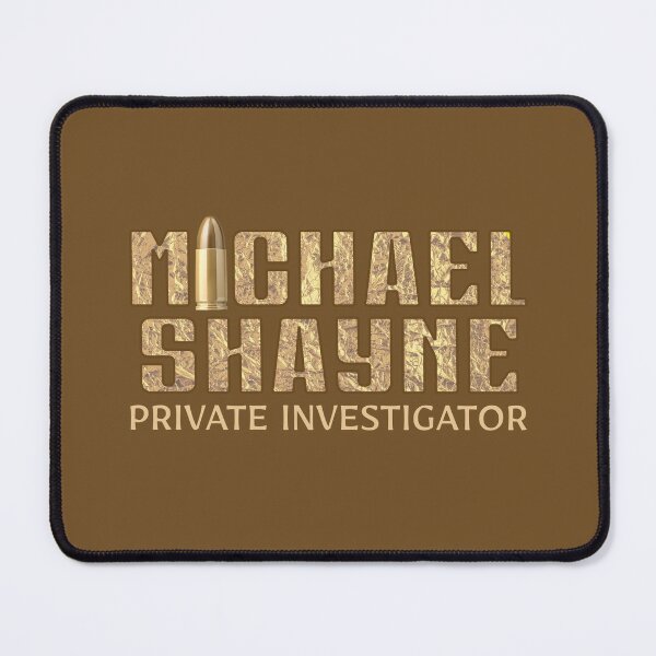 Item preview, SHAYNE Private Investigator (on Brown) designed and sold by PawsitiveMum3.