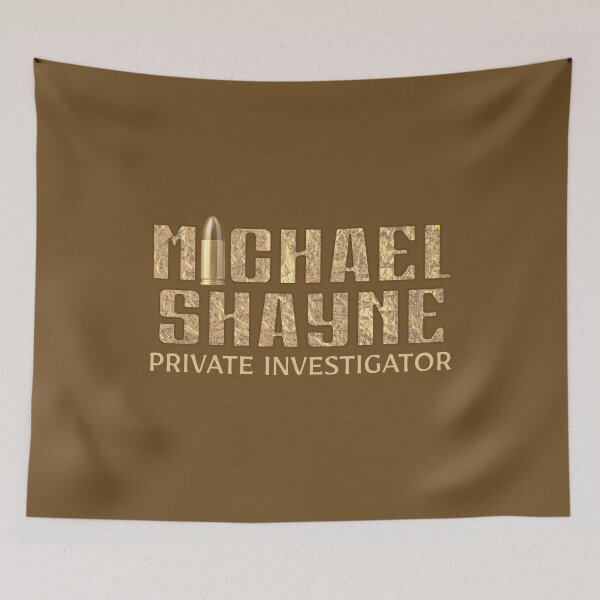 Item preview, SHAYNE Private Investigator (on Brown) designed and sold by PawsitiveMum3.