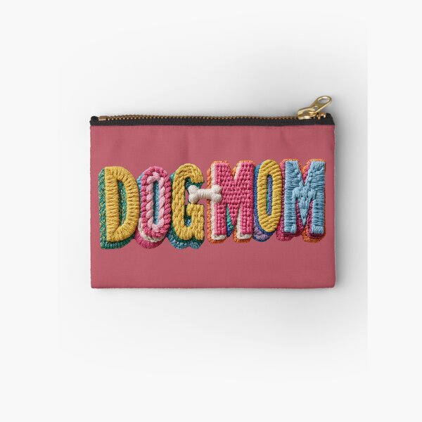 Item preview, Dog Mom Colorful Knit Typography designed and sold by MegaNovaArt.