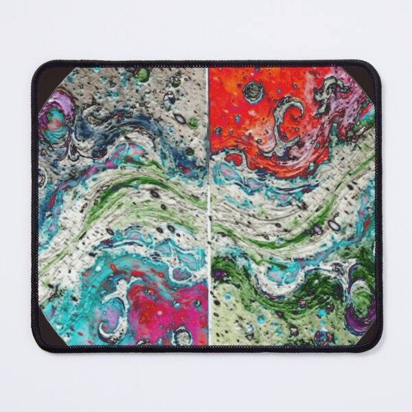 Item preview, cosmic waves round E1 colorful geometric abstract design designed and sold by SmashingDeals.