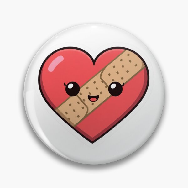 Item preview, Cute Bandaged Heart Sticker | Healing Heart Kawaii Love Design designed and sold by Vvmd.