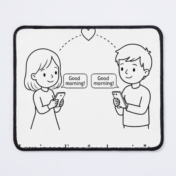 Item preview, Love Is Sending A "Good Morning" Text designed and sold by mtltpz.