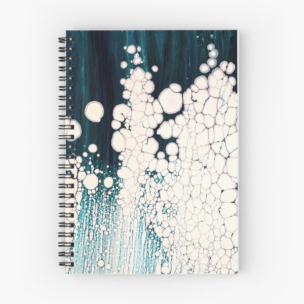 Item preview, Aqua Cells – Abstract Teal and Cream Cellular Pour Painting Texture designed and sold by BuckaBaby.
