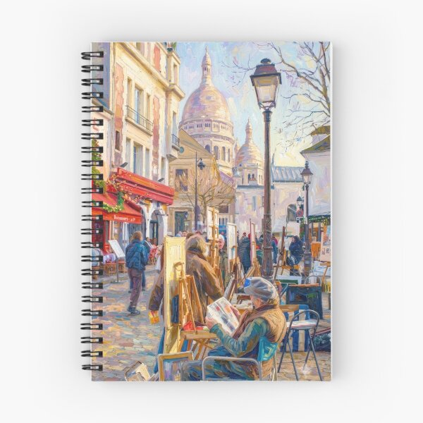 Item preview, Montmartre Paris Place du Tertre Art Market Painting designed and sold by CARRAANN.