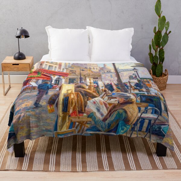 Item preview, Montmartre Paris Place du Tertre Art Market Painting designed and sold by CARRAANN.