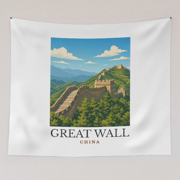 Aperçu de l'œuvre La Grande Muraille - Chine créée et vendue par GoodOldVintage.