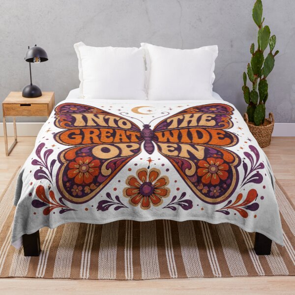Item preview, Into The Great Wide Open – Retro Psychedelic Butterfly designed and sold by ScanMood.