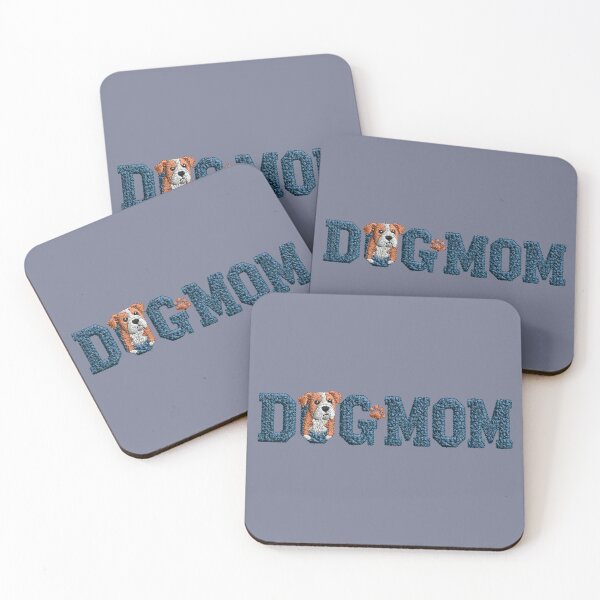 Item preview,  Dog Mom Colorful Knit Typography designed and sold by MegaNovaArt.
