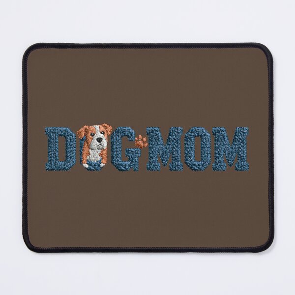 Item preview,  Dog Mom Colorful Knit Typography designed and sold by MegaNovaArt.